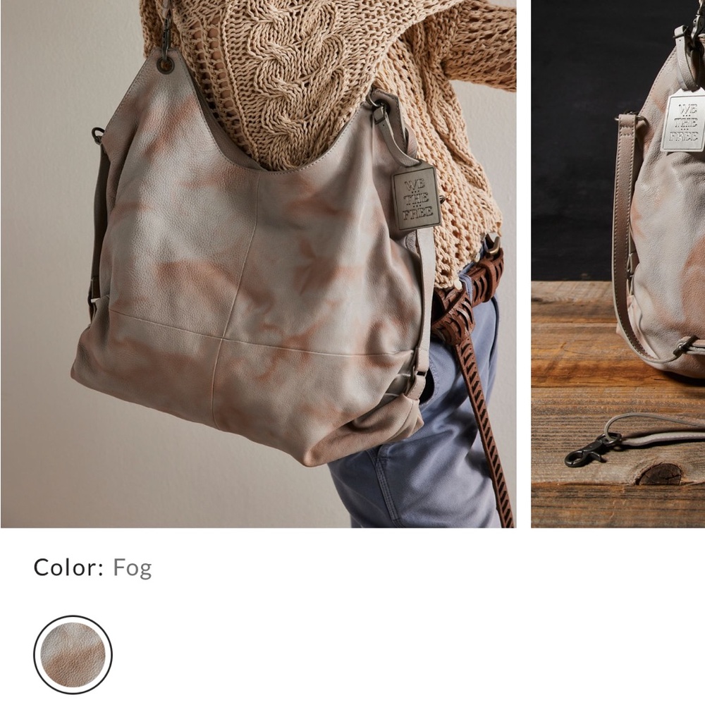 We The Free Dark Leather Hobo Bag - Picture 12 of 14